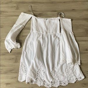 White off the shoulder dress